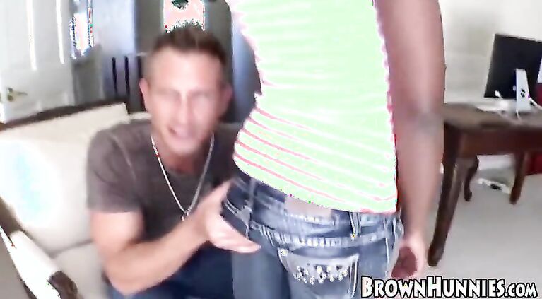 Ebony beauty Ana Foxx cowgirl pounded with ass fingering