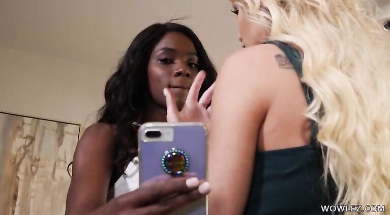 Naughty Interracial Lesbian sex