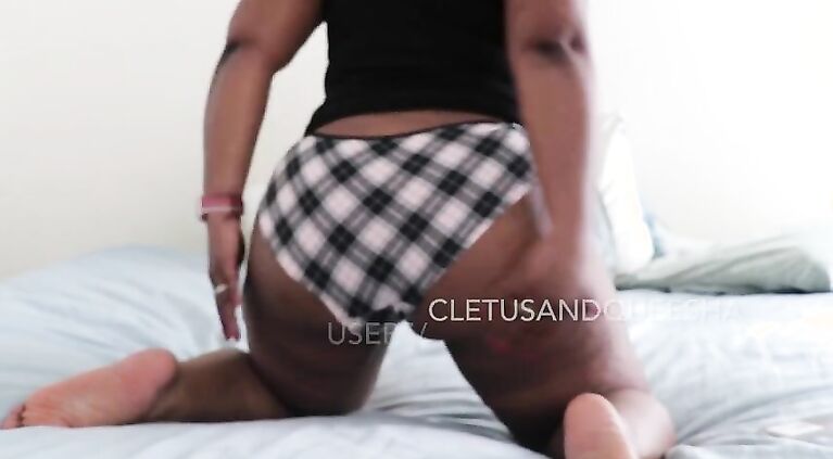Spanking and fucking my thick black girlfriend