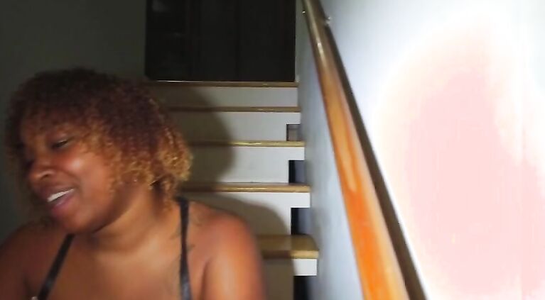 sucking dick on the stairs