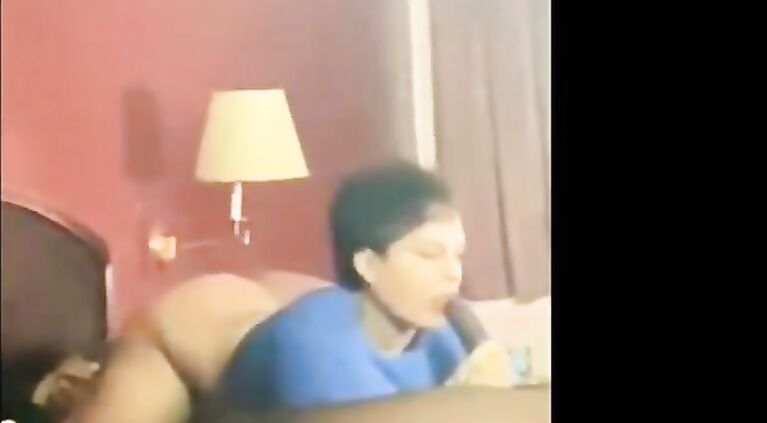 Swallowing Black Dick While BF Is At Home