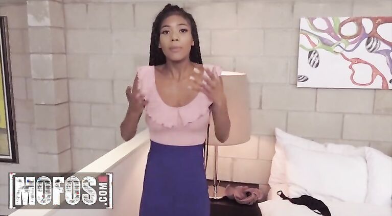 Mofos - Petite Nia Nacci Needs Some Cock To Suck & Fuck For Her To Be Relaxed Before Her Performance