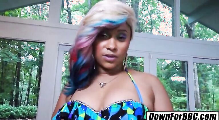 DOWN FOR BBC - Kimmi Stephens fat ass too much for big black cock