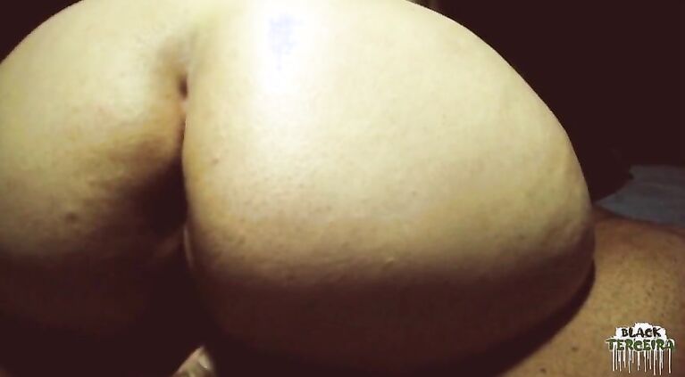 Sensual reverse cowgirl from my big booty Portuguese wife