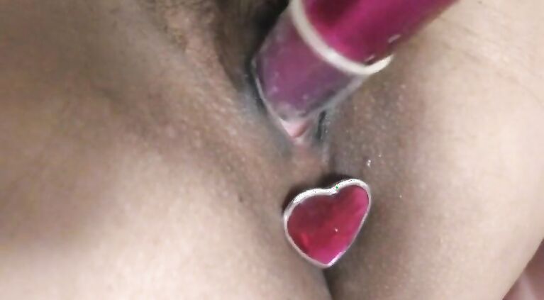 Spreading my holes for my sugar daddy - Deep play with rabbit vibrator and butt plug