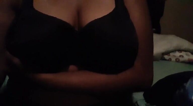 Ebony Gives You Her Plump Tits