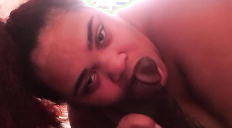 Sucking a big black dick