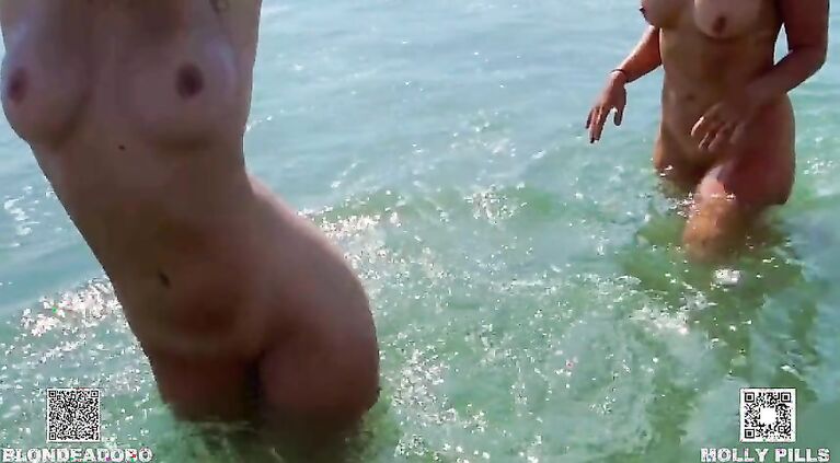 Two College Blondes Get Fucked Spring Break - Molly Pills & BlondeAdobo - Group Sex POV 4k
