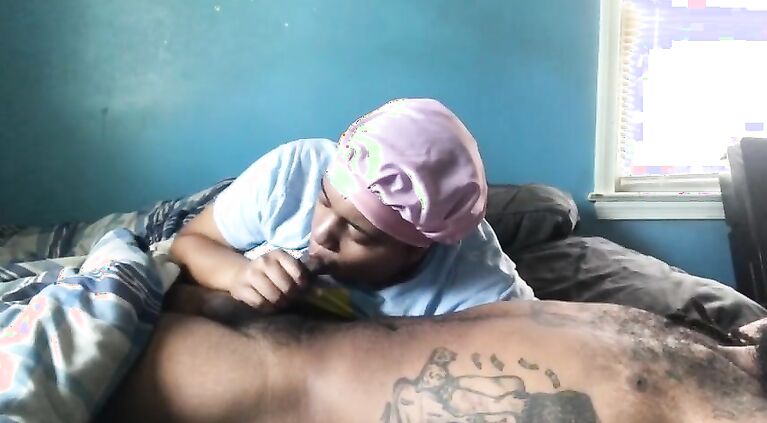step sister woke me up with sloppy blowjob early in the morning head