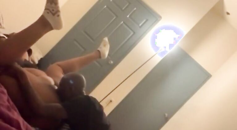 EBONY BBW GETS POUNDED AND TAKES LONG DEEP STROKES FROM DADDY