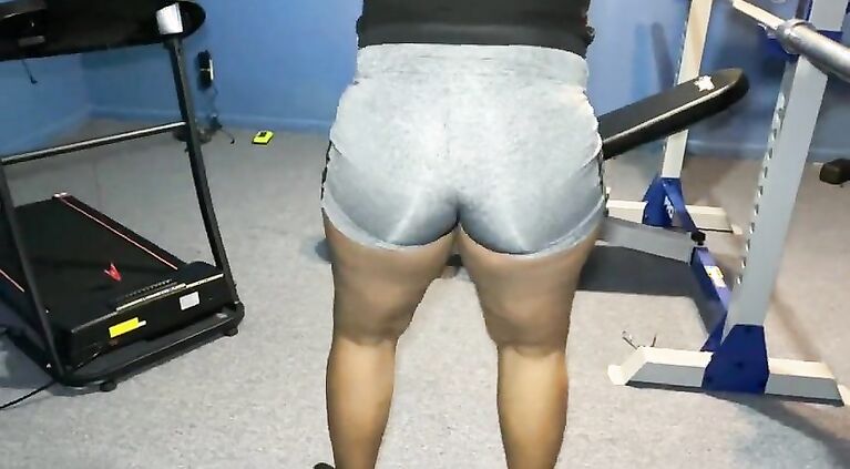 CHEATING WIFE FUCKS WORKOUT TRAINER WHILE ON THE PHONE WITH HUSBAND