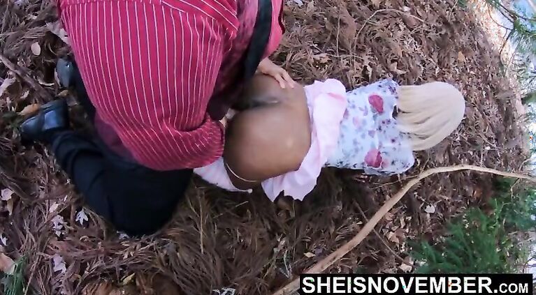 Time In The Woods With My DaughterInLaw Msnovember Ends My Cumshot Dripping Down Her Ass