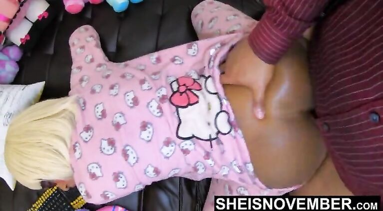 Missionary Position With Step Dad, Sheisnovember Spreads Black Pussy Open For Sex & Doggie