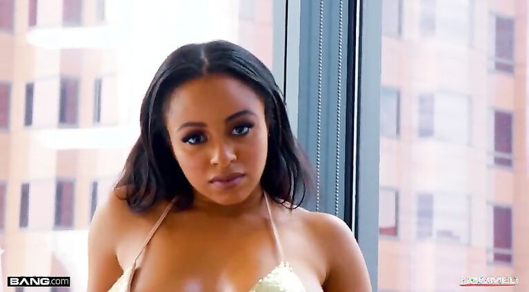 Rammed - Hot Ebony Beauty Anya Ivy Fucks White Cock