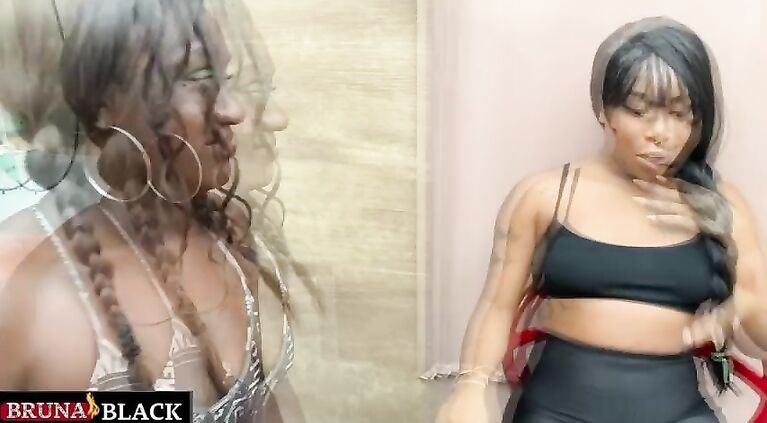 Horny black girls seduce a private personal trainer who can't resist and fucks the two naughty girls naked.