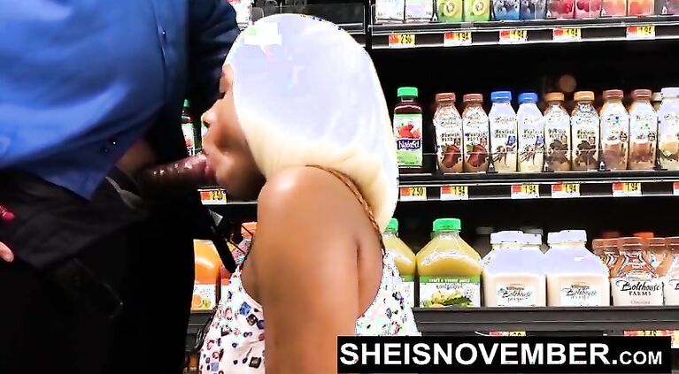 WalMart Public Blowjob Big Natural Tits Young Black Girl Sheisnovember Porn