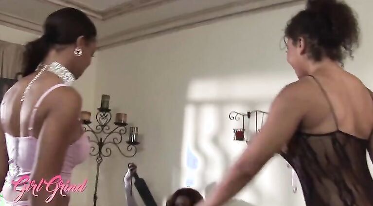 Girl Grind - Aurora Jolie Brings Her New Toy Destiny Day Over & Nyomi Banxxx Is Ready To Use Her