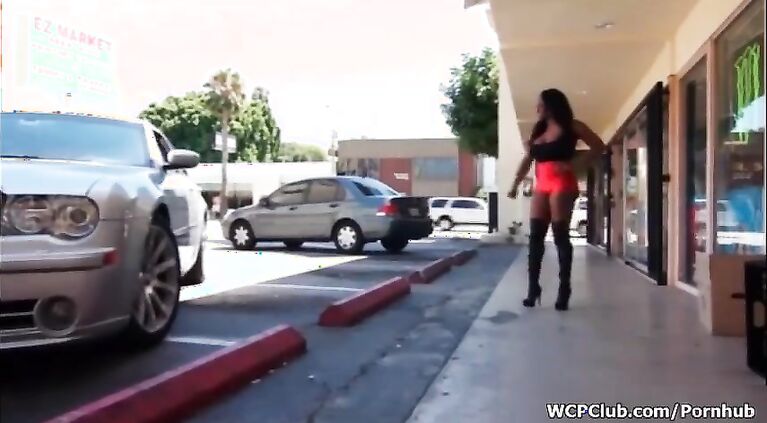 Busty ebony whore gets her horny wet cunt banged by an white cock