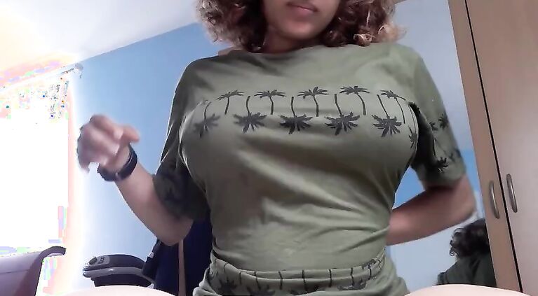 Horny teen fingers herself and pounds her pussy