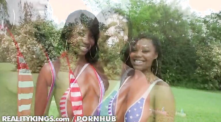 Reality Kings - Threesome with two hot ebony chicks