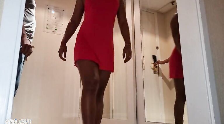 I Seduced the HOTEL Maintenance GUY and Made Him Cum in My Mouth - UPSKIRT No PANTIES Flash