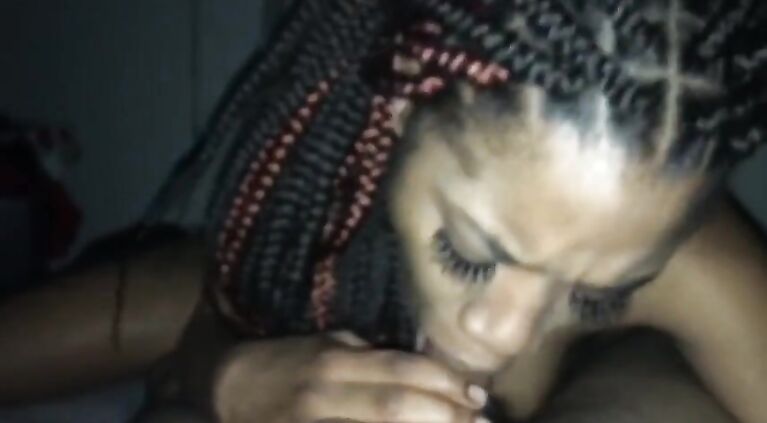 Ebony Gives The Best Blow Job
