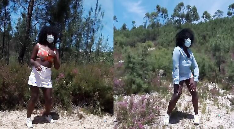 OPSS! STRIPPED OUTSIDE AND CAMERA GUY COULDNT HELP HIMSELF