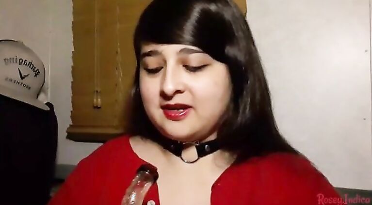 Rosey Indica Double Dabs with a massage gun to her titties = Extra jiggly + giggly